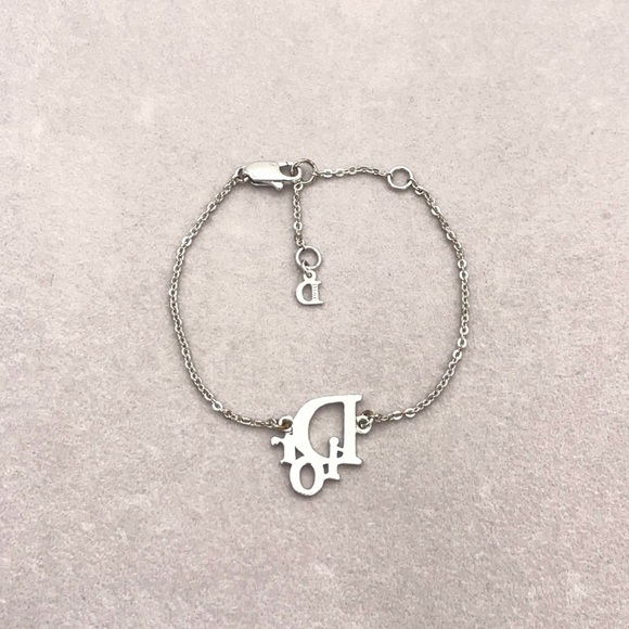 Auth Christian Dior CD Logo Pink
Rhinestones SV Bracelet - Picture 10 of 11